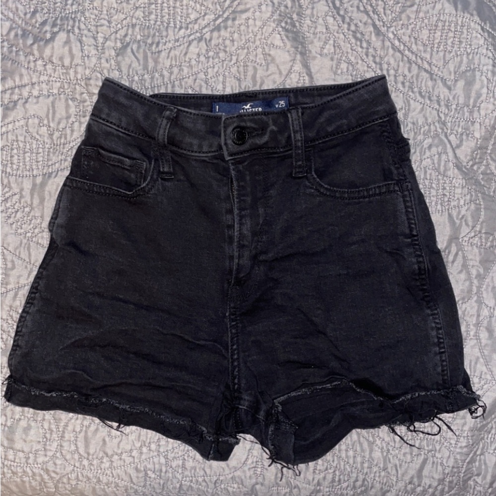 Hollister Black Denim Shorts